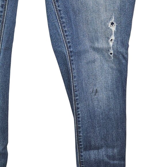 White House Black Market Jeans The Skinny Ankle Stretch Mid Rise Blue‎ Size 6L - Picture 12 of 13